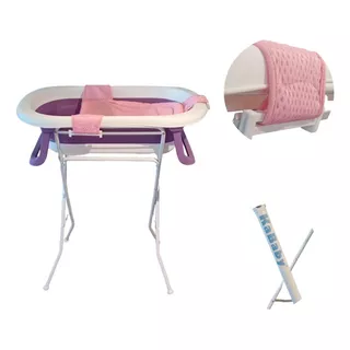 Kit Banho Kababy Kt22900r Completo Rosa Kababy