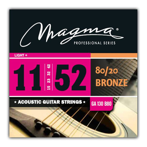 Encordado Magma GA130 B80 P/ Guitarra Acústica Magma 011