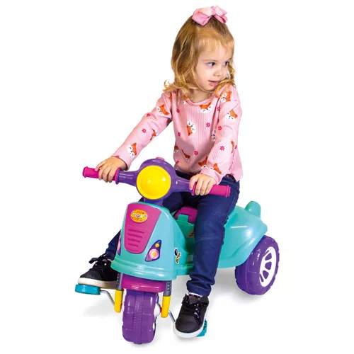 Carrinho De Passeio Ou Pedal Infantil Triciclo Avespa - Maral - Colorido