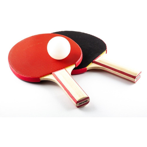 Pack De 2 Paletas De Ping Pong Outdoor Ping Pong Roja Negra Color Rojo/Negro