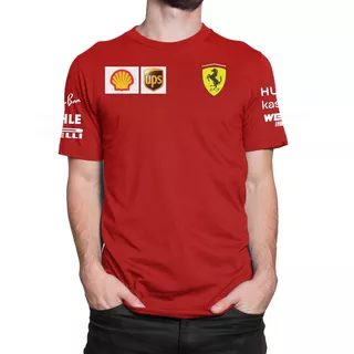 Polera Scuderia Ferrari Modelo 2020-2021