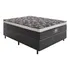 Colchon 2 Plazas Resortes Eurotop Opala Alta Densidad Color Negro