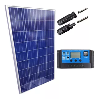 Kit Placa Solar 330w Controlador De Carga 10a Lcd - Kit Painel Solar