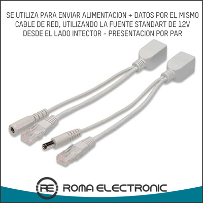 Inyector Y Eyector Pasivo Poe Para Camaras Ip Y Router