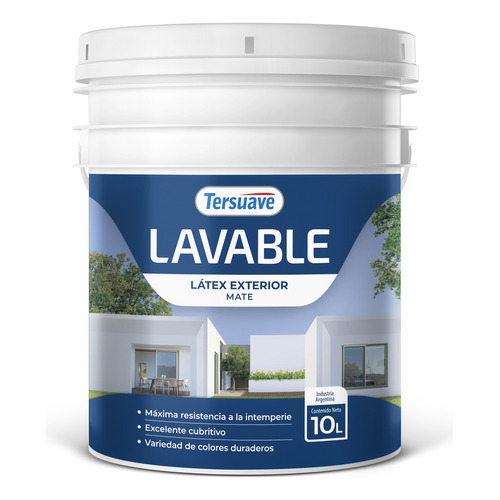 Latex Exterior Lavable Bermellón Tersuave 4l Dimensión Colo