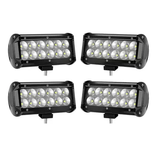 Juego X4 Barras Led 4x4 Camioneta Luz Blanco Frio Envio