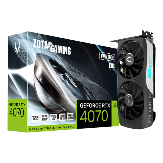 Tarjeta de video Nvidia Zotac Gaming GeForce RTX 40 Series RTX 4070 ZT-D40700H-10M OC Edition 12GB