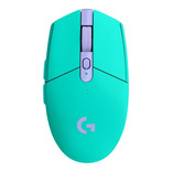 Mouse gamer de juego inalámbrico Logitech G  Serie G Lightspeed G305 verde