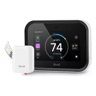 Levoit Termostato Inteligente Para El Hogar, Termostato Digital Programable Wifi, Funciona Con Alexa Y Google Assistant, Pantalla Táctil, Adaptador De Cable C Incluido, Blanco