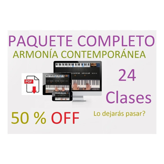 Curso Completo Armonía Contemporánea 24 Lecciones Vídeo+pdfs