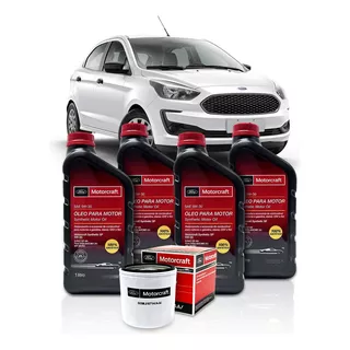 Kit Troca De Óleo 5w30 Ford Ka 1.0 1.5 2014 A 2018