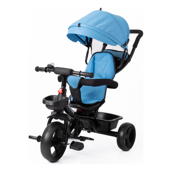 Triciclo Infantil Rainbow Safir Azul Con Manija Direccional Y Asiento Giratorio