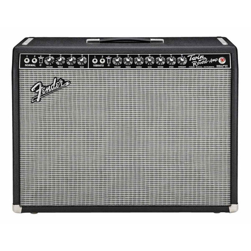 Amplificador Fender Vintage Reissue Series '65 Twin Reverb Valvular para guitarra de 85W color negro/plata 220V