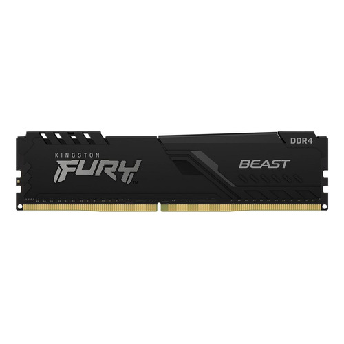 Memoria RAM Fury Beast DDR4 gamer color negro  8GB 1 Kingston KF432C16BB/8