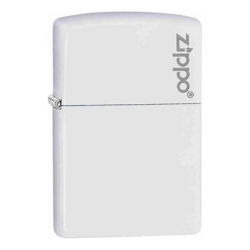 Encendedor Zippo White Matte Zippo Logo