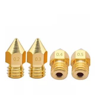 Kit 4 Bicos Nozzles 0.4 - 1.75mm Mk7 Mk8 Reprap 3d