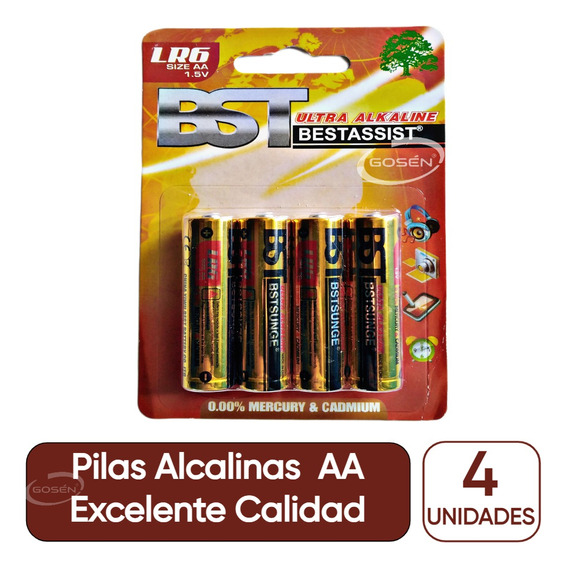 Pack 4 Pilas Ultra Alcalinas Aa Doble A - Ultra Alkalina Aa 