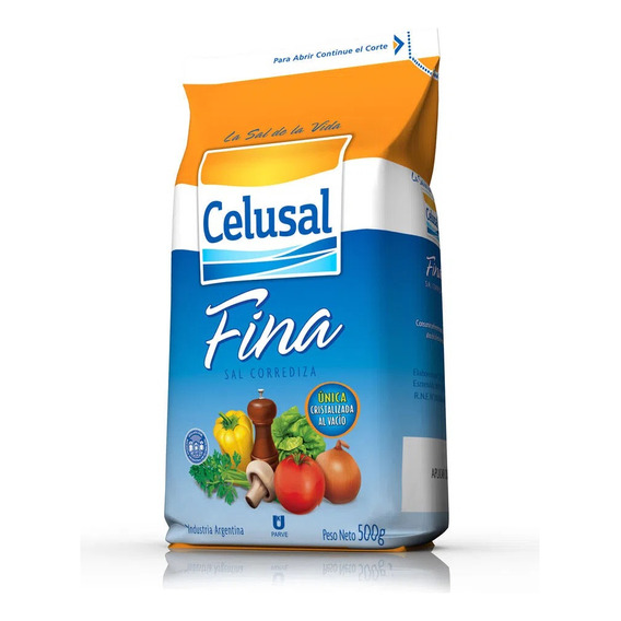 Celusal Sal Fina Paquete 500 Grs  