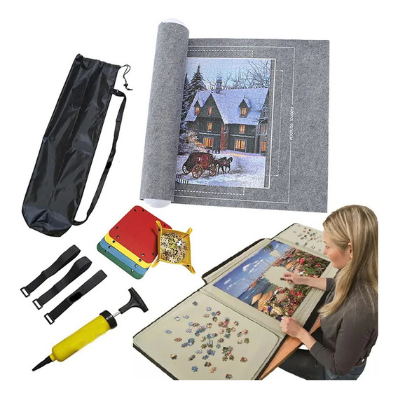 Kit De Alfombrillas Mat Para Puzzles Storage De 2000 Piezas