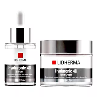 Kit  Hyaluronic 4d Rich Cream + Hyaluronic 4d Serum Lidherma