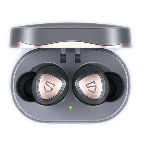 Auricular in-ear gamer inalámbrico Soundpeats Sonic gris con luz LED