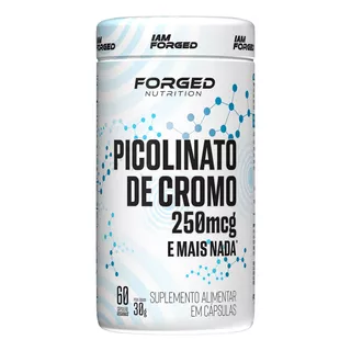 Picolinato De Cromo 250 Mcg 60 Cápsulas De Sabor Sin Sabor De Forged Nutrition