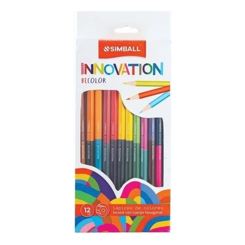 Lápices Bicolores Innovation Largo X 12/24 Simball 59924