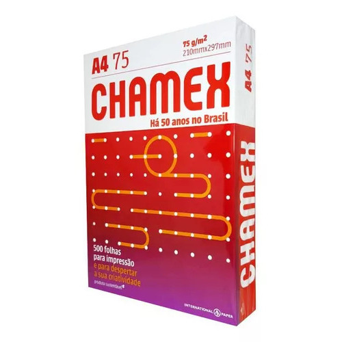 Resma Chamex Papel A4 75g Premium 500 Hojas No Boreal