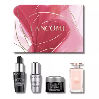 Mini Set Lancome: Serum + Contorno De Ojos + Crema + Perfume