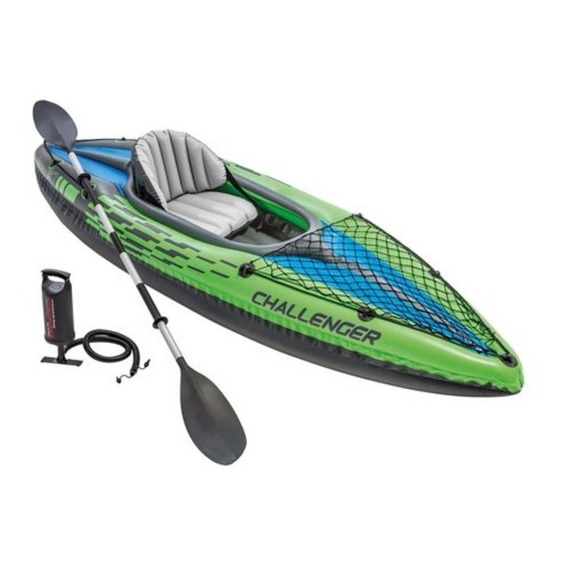 Kayak Inflable Challenger K1 Individual Remo Y Bomba Intex
