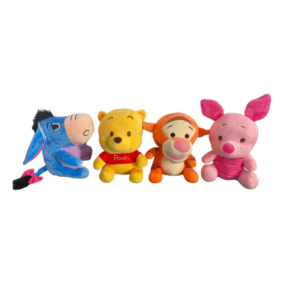 Set Peluches Winnie The Pooh , Tigger,igor Y Piglett