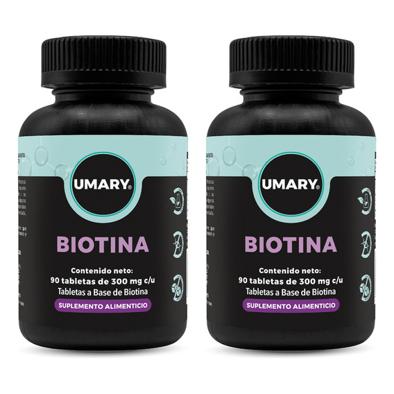 Umary Biotina 180 Tabletas De 300 Mg Duo (rinde Para 90 Días)