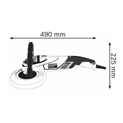 Polichadora Bosch 7  Gpo 12ce 1.250w 3.000rpm Eje 14mm