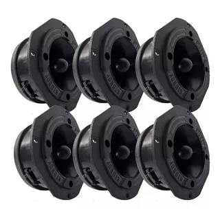 Kit 6 Super Tweeter Sty 720w Rms 8 Ohms Profissional Cor Preto