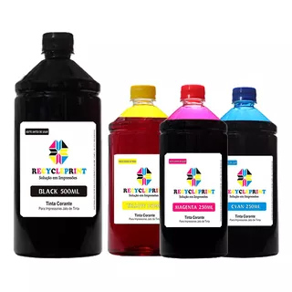 Refil 1250ml Tinta Compatível Impressora Epson L3110 L3150