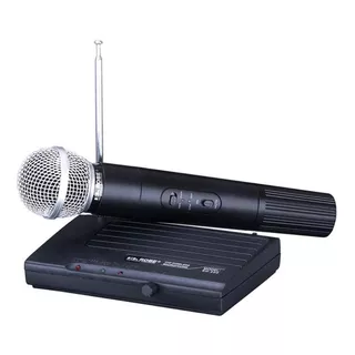 Microfono Inalambrico Profesional Sh-200 Receptor Color Negro