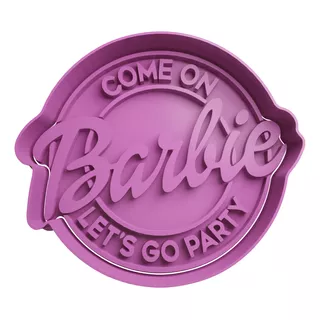 Cortador De Fondant Barbie Let's Go Party