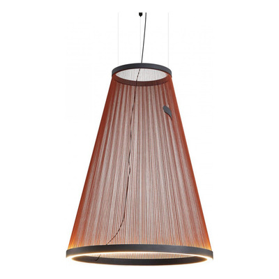 Colgante Hilo 3 Led Integrado 60w Diseño Terracota 55x70cm