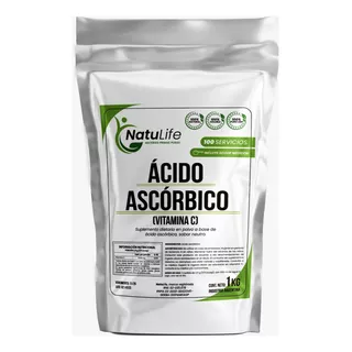 Vitamina C Pura Acido Ascorbico X 1kg Envase Termosellado