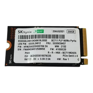 Disco Sólido Interno Sk Hynix Bc711 256gb