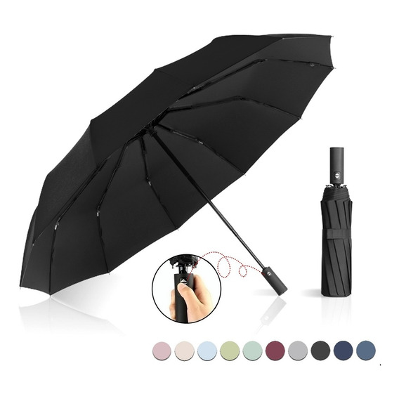 Paraguas Sombrilla Protección Uv Automático Con 12 Varillas