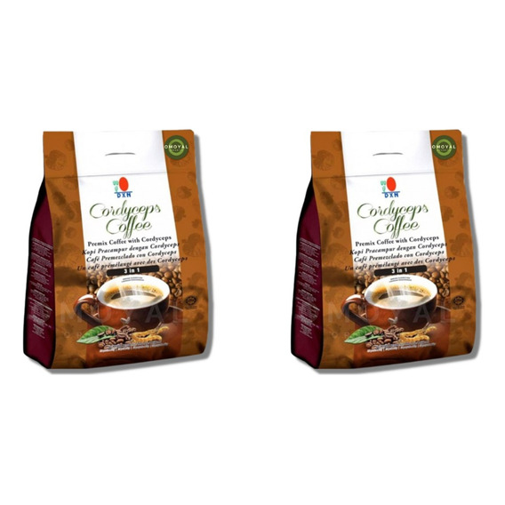 2 Bolsas Café Cordyceps Coffee Dxn 3 En 1 Con Crema 