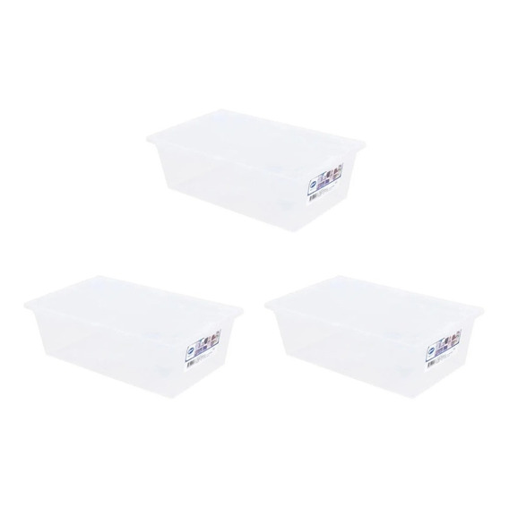 Pack 4 Cajas Organizadora 6 Litros 34x21x11cm Mybox | Wenco®