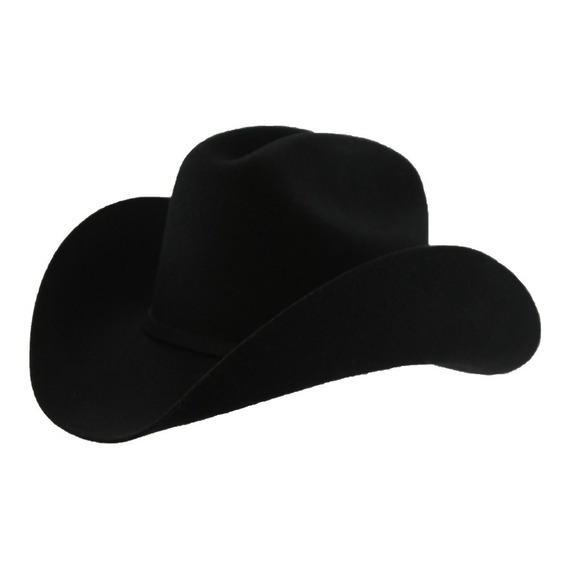 Sombrero Texana Goldstone Duranguense Negra 100% Lana.