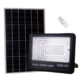 Foco Reflector Solar Led 100w Con Panel Solar Incluido