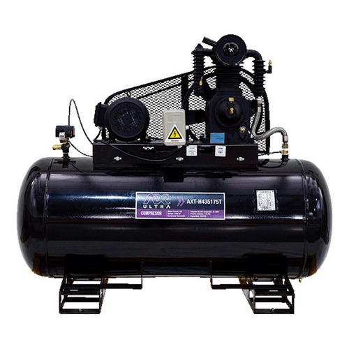 Compresor De Aire 430 Litros 5 Hp Bifasico 175psi Axtech Color Negro Fase eléctrica Trifásica Frecuencia 60 hz