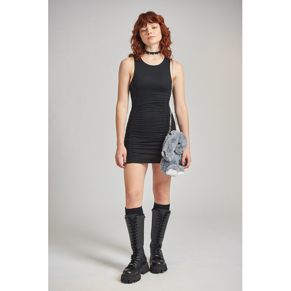 Vestido Pucker De Modal Gamuzado Mujer 47 Street