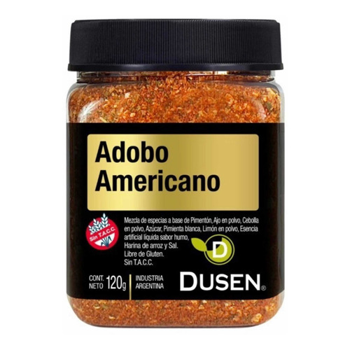 Adobo Americano Dusen Sin Tacc Y Kosher X 120 Grs.