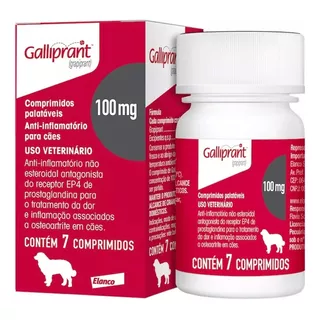 Galliprant 100mg Elanco Cães 07 Comprimidos