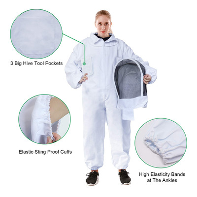 Chaqueta Apícola Beekeeping Suit Apiarist Con Gel De Piel De